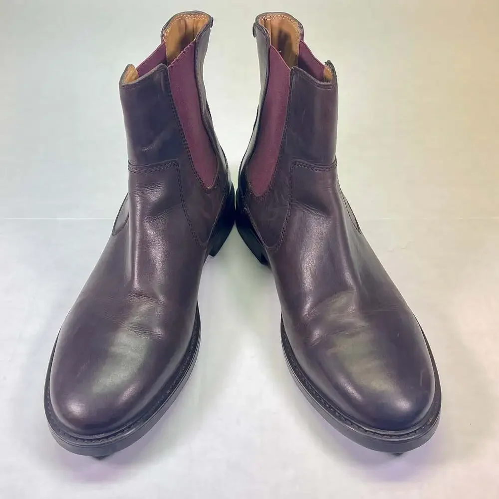Florsheim Chelsea Men’s Leather Burgundy Boots US 8 EU 42